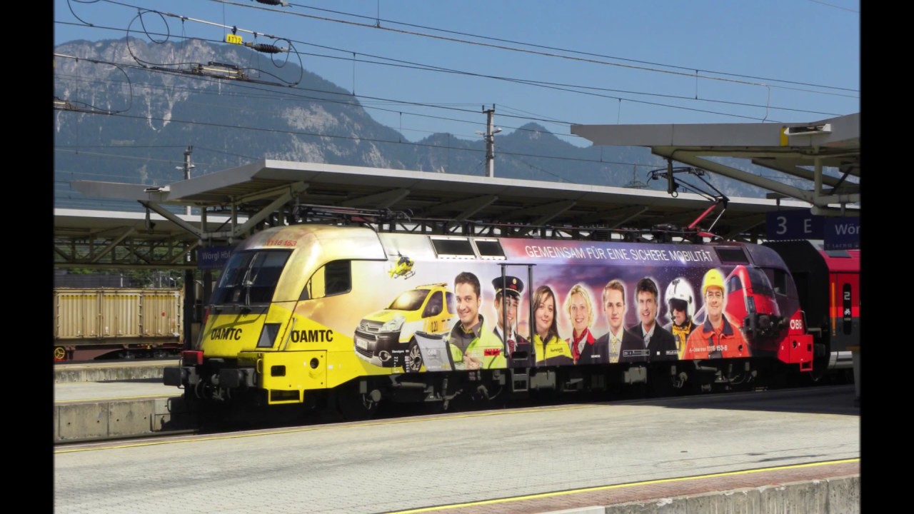 ÖBB Hauptbahnhof Wörgl 24 juli 2019 - YouTube