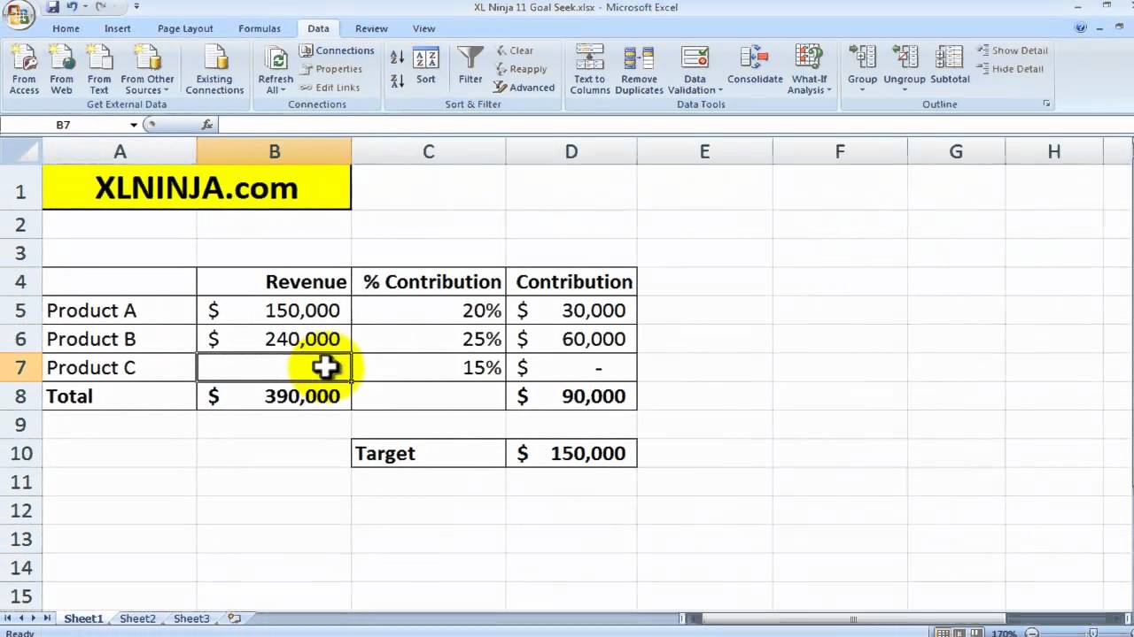 How To Use The Goal Seek Function In Excel Youtube