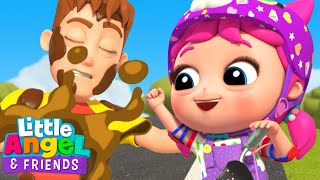 Learn To Ride A Bike with Princess Jill | Safety Song | Little Angel And Friends Kid Songs