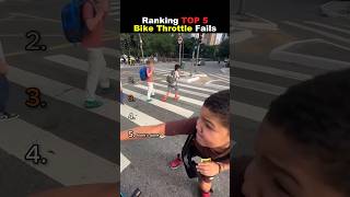 Ranking TOP 5 Funny Bike Throttle Fails 😭😭 #usa
