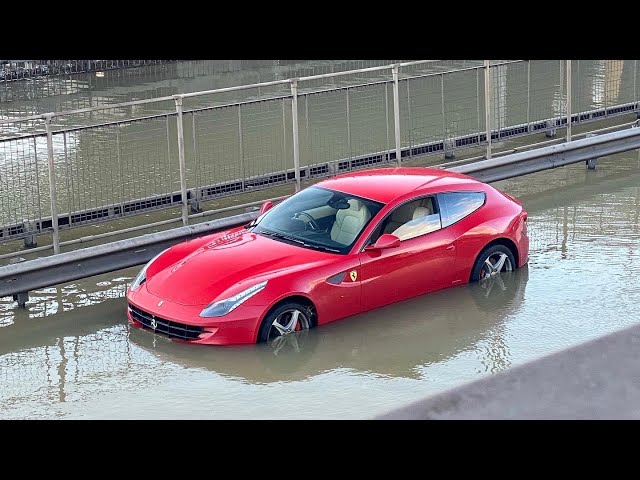 Video: FLOODED Ferrari FF Supercar!