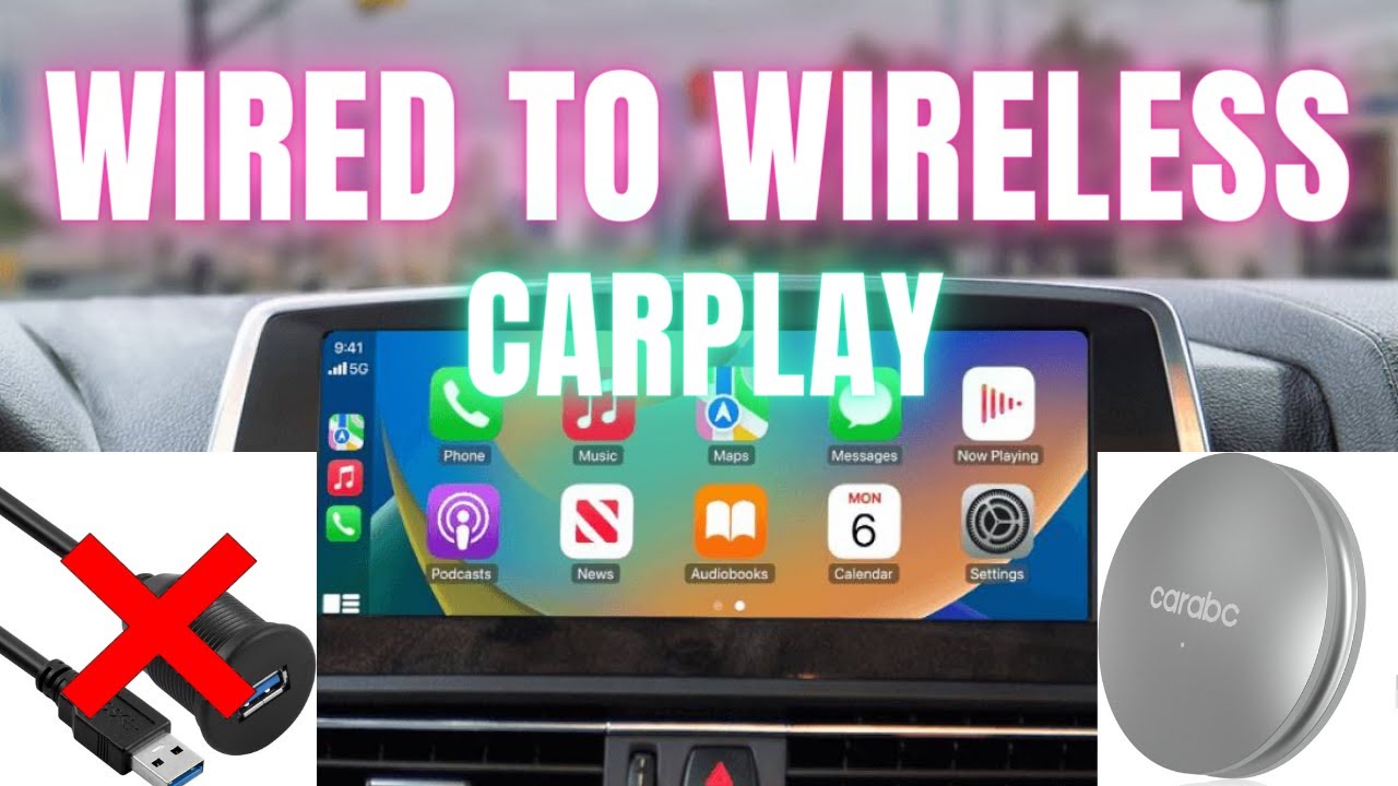 Wired to Wireless CarPlay Adapter Convert OEM Car WIred CarPlay to Han