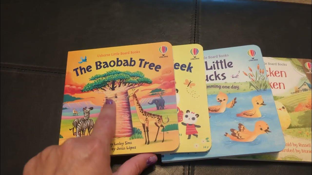 Usborne Little Board Books Baobab Tree, Days of the Week, Five Little