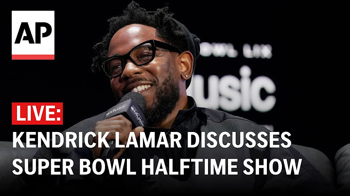 LIVE: Kendrick Lamar discusses Super Bowl halftime show
