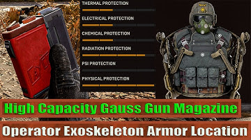 High Capacity Gauss Gun Magazine & Operator Exoskeleton Armor Location: Stalker 2