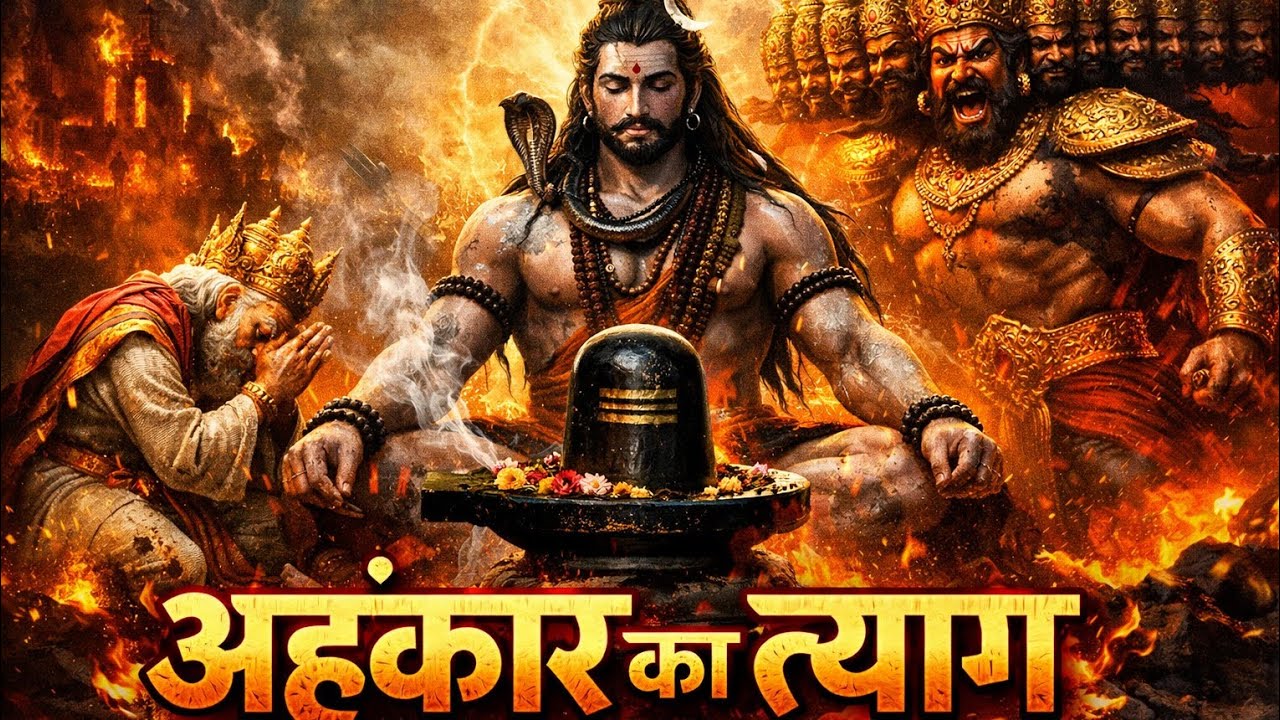 अहंकार का त्याग|भगवान शिव की सबसे बड़ी शिक्षा | Ego Destruction by Shiva|spritual storys| shiv songs