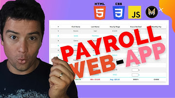 Build a Payroll Web App using HTML CSS | Bootstrap 5 & JavaScript including session & local storage