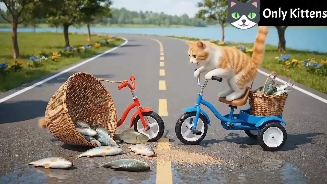 Mama Cat Trims Fur on the Farm and Makes Tiger Hat For Kittens At Home🐾