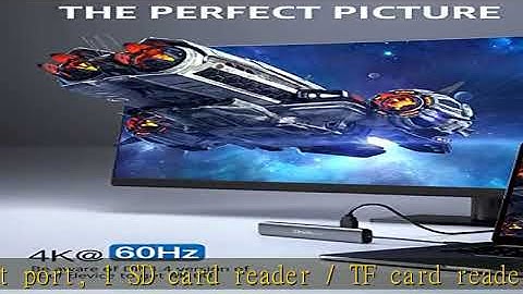 USB C Hub Multiport Adapter, Dockteck 7-in-1 USB-C Hub with 4K 60Hz, 1Gbps Ethernet, 100W Power Del