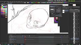 Short silent stream, doodle animation