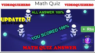 Easy math quiz answers, +2.4 ROBUX, Latest Updated Verson