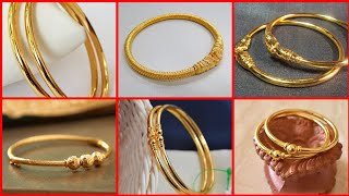 Most Beautiful And Elegant 22K Gold Regular Wear Designer Bangles /Pipe Kada Design screenshot 4