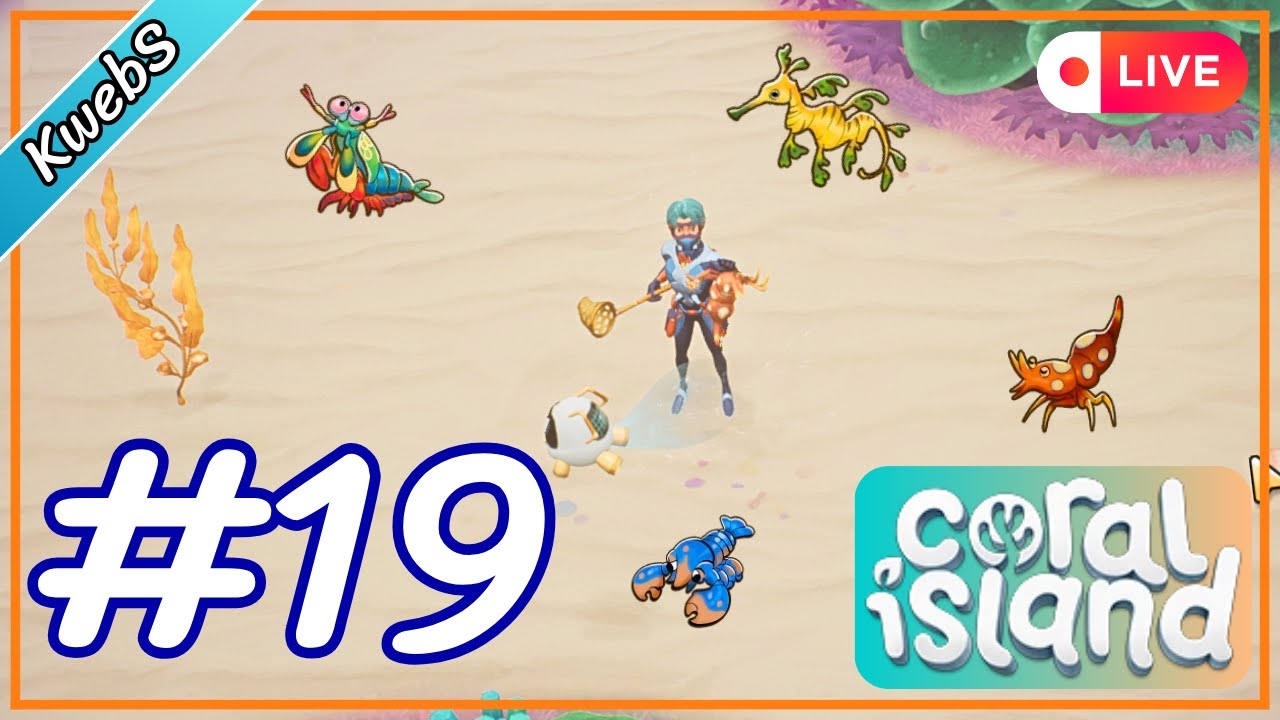 ตามล่าหาสัตว์น้ำ เติมเต็ม Collection | Live - Coral Island #19