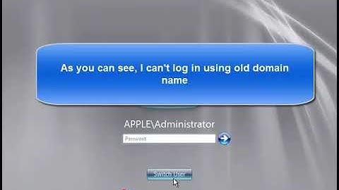 Rename domain and domain controller on windows server 2008 R2