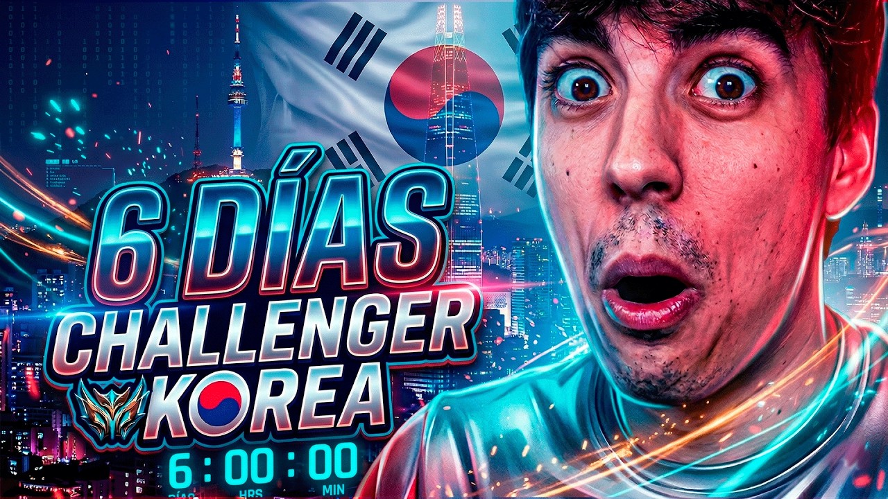 😱¡ME PREPARO para IR EN 6 DIAS A COREA! ¡RETO de 30 DIAS en COREA para SUBIR A CHALLENGER!