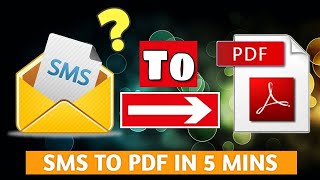 Convert your phone messages to PDF format easily | Text file se PDF kaise banaye? Technical Genius |
