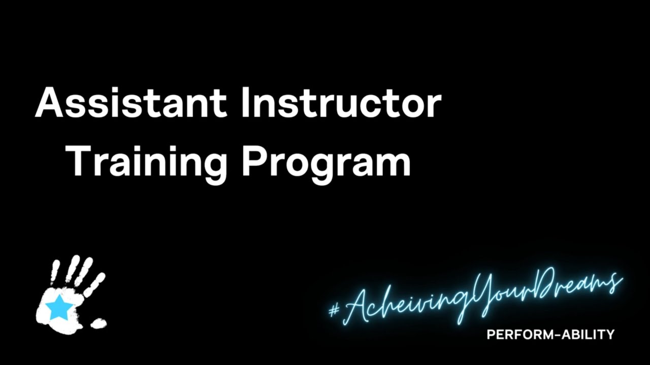 Assistant Instructor Basic Course Assistant Instructor Training Program - YouTube