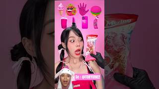 Mukbang makanan serba pink ❗😍🍧🍭🧁🍡🧋@toby0502 #shorts #youtubeshorts #comedy #trending #fyp