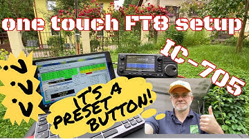How to set-up FT8 mode in IC-705. Just press ONE button!