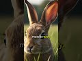 Why Do Rabbits Freeze When They’re Scared? 🐇😮#Shorts #LearnAboutAnimals #Rabbit
