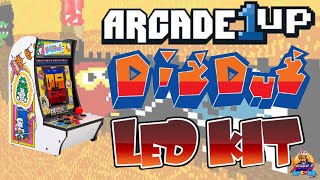 Arcade1Up Dig Dug Countercade LED Light Up Button Mod