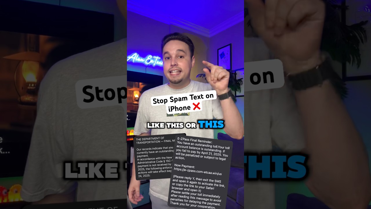 NEW iOS 26 Feature 🚨 Filter Spam Text #iphonetips #ios26 #iphone #appleintelligence #shorts
