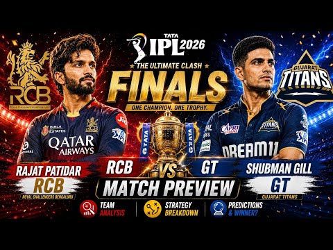 Will RCB defend their title or GT use home advantage to win their second title?? - Finals Preview 