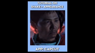 "shake + appearance 💨 tutorial on capcut" #capcut #tutorial #editing