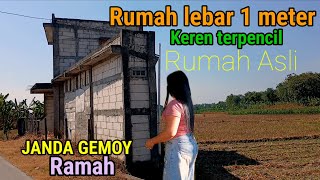 Langka nyata Rumah segitiga ruang tipis 1meter bukan palsu keren lagi kebablasan viral Bojonegoro.