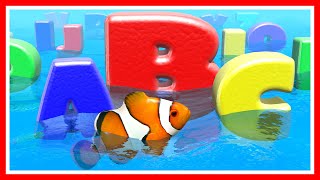 Alphabet Song. Learn ABC's as animated numbers fly, swim, and board a toy boat.