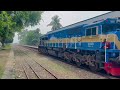 America Made BD Railway New EMD Locomotive With Rupsa Ex Indonesian PT INKA Coach Passing High Speed America Made BD Railway New EMD Locomotive With Rupsa Ex Indonesian PT INKA Coach Passing High Speed