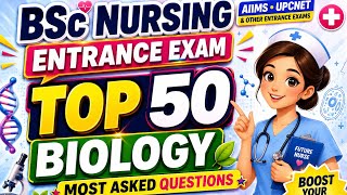 BSc Nursing Entrance Exam 2026 Biology Questions Practice | UPCNET 2026 Previous Year Question