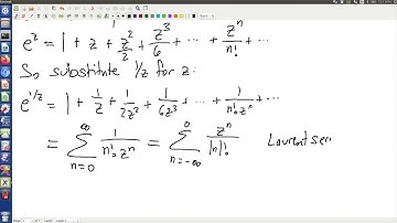 The Laurent series of f(z)=exp(1/z)