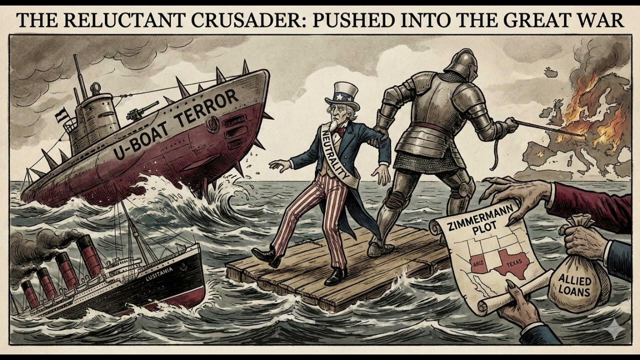 The Spy, the Submarine, and the Secret Telegram: How a Reluctant America Joined the Great War