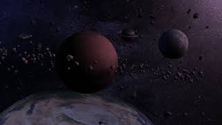 space scene created in nuke