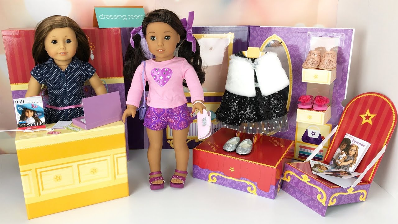 American Girl Dolls Shopping in Petite Boutique YouTube