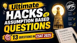 ASSUMPTION BASED CSAT QUESTIONS : ULTIMATE HACKS REVEALTED !