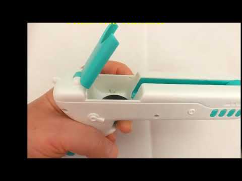 N&J Kelivi Cat Toy Gun，Interactive Cat Toys and Rebound Gun Toys for Kitten Cat Teaser Toys with Ball and Feat