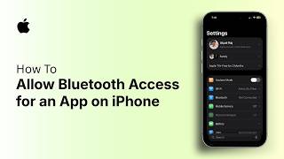 How to Allow Bluetooth Access for an App on iPhone