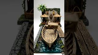 Satisfying Tiny Fruit Boat Build 🥭 Asian River Life #shorts