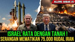 ISRAEL RATA DENGAN TANAH! menyerah kepada iran, Detik-Detik 75.000 Rudal iran Menghujam Siang Hari!