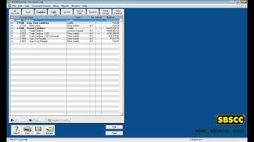 MYOB Training Video 001 - Accounts List