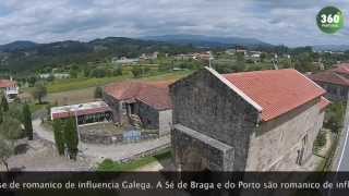 Igreja Romanica de Bravães - vista aérea