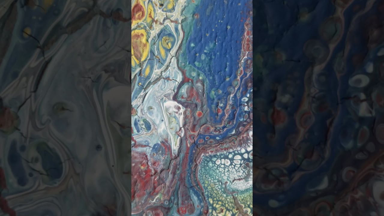 pouring paint on canvas YouTube