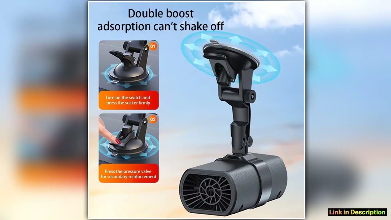 12V Car Heater With FastHeating MultiFunction Defroster Excellent Heating Tool With Suction Cup Mou