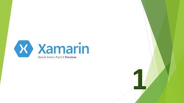 Xamarin Quickstart Part 1