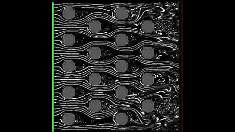Fluid Flow over 2D Cylinders