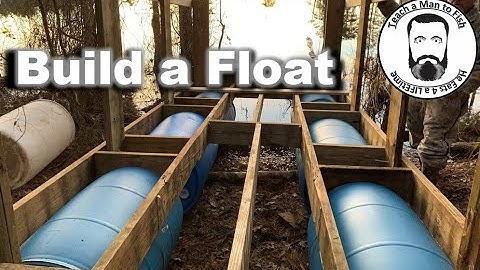 DIY Floating Duck Blind/Pond/Lake/River Floating Swim Dive Fish Hunt Platform with Blue Barrels