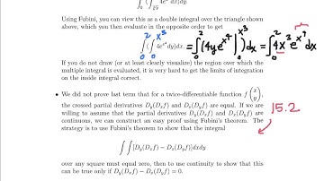 Math 23b. Week 2, video 3: Clever uses of & subtle issues with Fubini