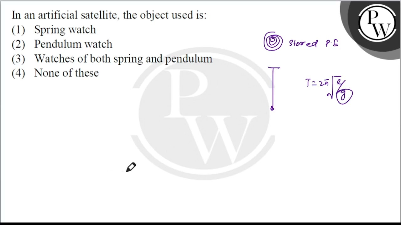 In an artificial satellite, the object used is:....